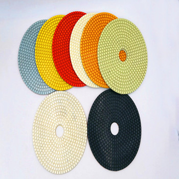 7''180mm Resin wet polishing pads for granite/marble floor