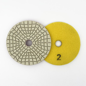 High efficiency 3 Step Flexible Polishing Pads for stone