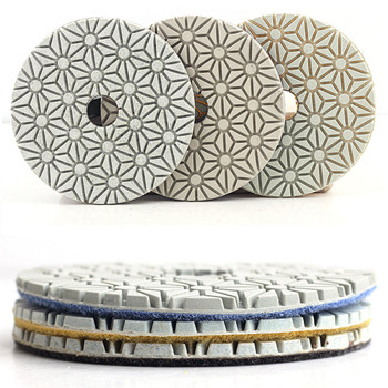 Best Selling 3 Step Hybrid Flexible Polishing Pads For Stone